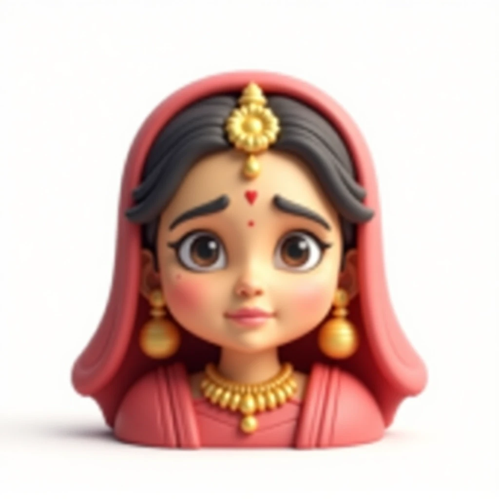 Indian bride emoji crying